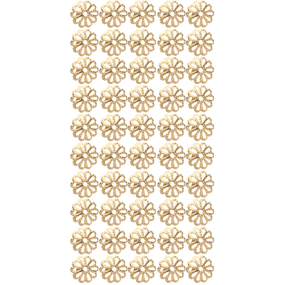 WORGEOUS 2000 pcs Flower Spacer Bead Caps Metal Bead Caps Jewelry Making Accessories